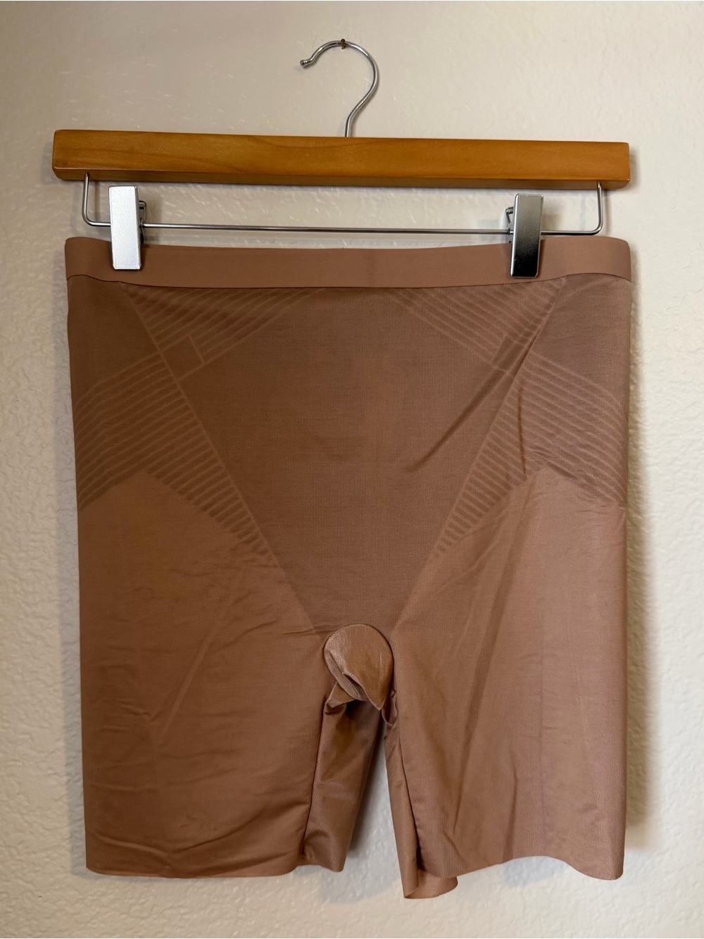 SPANX Nude/Tan High-Waist Shaping Bike Shorts